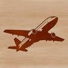 Airplane silhouette for cutting machine designs and templates.