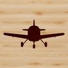 Vector illustration of a commercial airplane in silhouette for cutting machine use.
