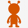 A futuristic extraterrestrial character designed as a vector graphic.