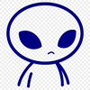 Alien character illustration in vector format for commercial or personal use.