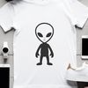Sci-fi alien character illustration in vector format.