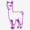 Adorable Andean Animal Vector Design A stylized vector design of an alpaca animal suitable for crafting and graphic projects.