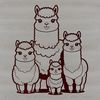 Cute Alpaca Clip Art Colorful alpaca graphic designed as a digital clip art.