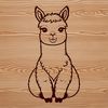 Alpaca SVG Design for Creative Projects A high-quality SVG illustration of a South American camelid alpaca, suitable for vector graphics and design projects.