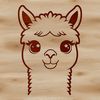 Whimsical Vector Portrait of an Alpaca An illustration of a South American camelid with soft fur and large eyes, suitable for vector design.