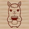 Beautiful Alpaca SVG Image Illustration of a South American camelid animal, an alpaca, in vector format.