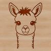 Free Alpaca Clip Art Image Vector graphic illustration of a South American alpaca in a neutral background.
