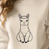 Alpaca Illustration A vector illustration of a South American camelid animal with soft fur.
