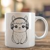 Cute Andaman Fleece Friend SVG Design A vector graphic design featuring a cute alpaca as the main subject.