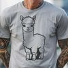 Adorable Andean Furry Friend Illustration Alpaca illustration in vector format