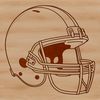 American Sports Equipment Design A detailed design of an American football, featuring the iconic shape and details of the game's equipment.