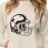 Vector American Football Graphics An illustrated American football with a football helmet, ideal for sport designs in vector format.