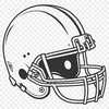 A detailed illustration of an American football, suitable for vector editing in Adobe Illustrator or Procreate.