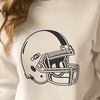 Illustrative representation of an American football, suitable for vector design and commercial use.