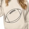 A high-quality vector illustration of an American football, ideal for commercial and personal projects.