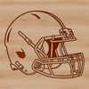 Detailed Football Icon Design Illustrated American Football icon with detailed design elements.