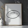 Free Football Vector Illustrative representation of a football, suitable for graphics design projects.