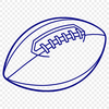 Free SVG Football Clip Art Design American football icon in SVG format, ideal for digital design and cutting machine projects.