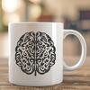 Brain Printable Artwork In SVG, PNG, PDF And DXF Formats