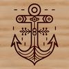 Nautical Design Anchors Clip Art An illustration of anchors in various styles and designs for nautical-themed projects.