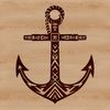 Vector Anchor Design Anchor icon designed in a nautical theme, suitable for vector art and cutting machine projects.