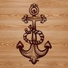 Nautical Designs for Crafting A set of anchor designs in various styles and sizes, suitable for vector editing and cutting machine applications.