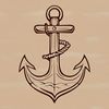 Beautiful SVG Anchor Designs A set of anchor icons used in nautical designs, suitable for SVG format.