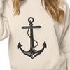 Creative Anchor Stencil - Free PDF Download