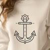 Nautical Digital Drawing In SVG, PNG, PDF And DXF File Formats