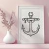 Free Creative Anchor - Free DXF Download, Commercial Use