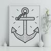 Stunning Anchor Printable Artwork