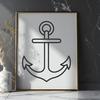 Anchor Decal In SVG, PNG, PDF And DXF Formats