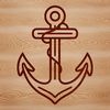 Simple Nautical Anchor Design A minimalist vector graphic representation of an anchor, suitable for various design applications.