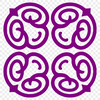 Decorative Celtic design made up of interlocking shapes and patterns, suitable for vector art projects.