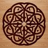 Ornate Celtic pattern featuring intricate shapes, ideal for vector art designs.