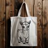 A digital vector representation of an alpaca in its natural habitat.
