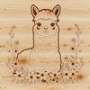Fluffy Furry Friend Clip Art Vector Design Vector illustration of a domesticated South American camelid, commonly kept for its fleece.