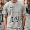 Vibrant Alpaca Illustration A high-quality digital illustration of an alpaca in a vector format.