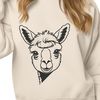 South American Camelid Graphic A digital illustration of a South American camelid, commonly kept as livestock.