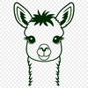 Free Vector Animal Graphic Design Vector illustration of a South American camelid animal.