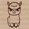 Free Alpaca Vector Graphic Design Asset Alpaca illustration in vector format for graphic design projects.