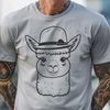 Cute Alpaca Wearing a Fun Accessory Alpaca illustration in a fun hat, ready to be used as clip art.