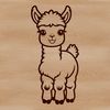 Free Vector Graphic of a Single Alpaca A vector illustration of a single Alpaca animal.