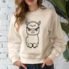 Fuzzy Alpaca SVG Image A South American camelid animal with soft fur.