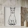Free Vector Alpaca Graphic Illustrative vector art of a South American camelid alpaca.