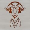Goat Animal Vector Graphic A farm animal illustration in vector format.