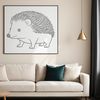 Vector Prickly Friend Design A small mammal with sharp spines and pointed snout.