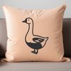 A stylized vector graphic of a goose suitable for cutting or engraving.