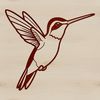 Delicate Feathered Bird Illustration Close-up illustration of a hummingbird's feathers and beak, created as a digital SVG design.