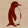 Beautiful Penguin Image Template A vector illustration of a penguin in a simple design style.